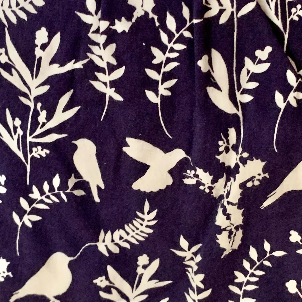 OSCAR DE LA RENTA Girls Cotton Poplin Bird Print Skirt Elastic Waist Ruffle Hem - Picture 12 of 16